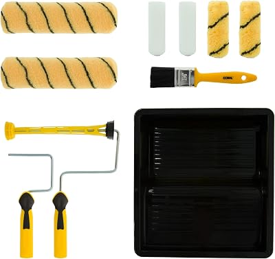 Coral 10411 Max Coat Paint Roller and Brush Set 10 Piece for Emulsion Gloss