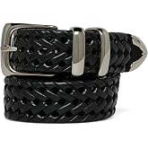 Perry Ellis Men's Portfolio Braided Leather Belt