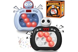 OCYGL Nightmare Be Christmas Fast Push Game Fidget Console Toys,Christmas Pop Fidget Toy for Kids,Light Up Sensory Toy for Boys Grils Teens Age 3-12,Stocking Stuffers Goodie Bag Party Favors Birthday Gifts