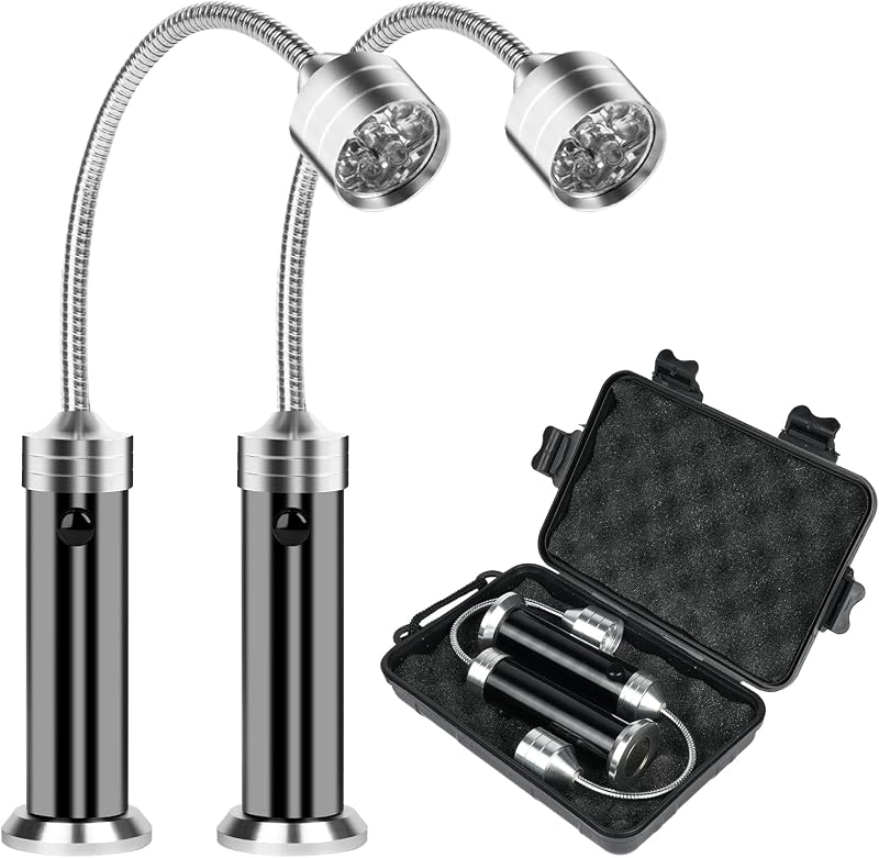 AMFUN 2PCS Magnetic Grill Lights LED BBQ Camping Picnic Garage Outdoor Lighting