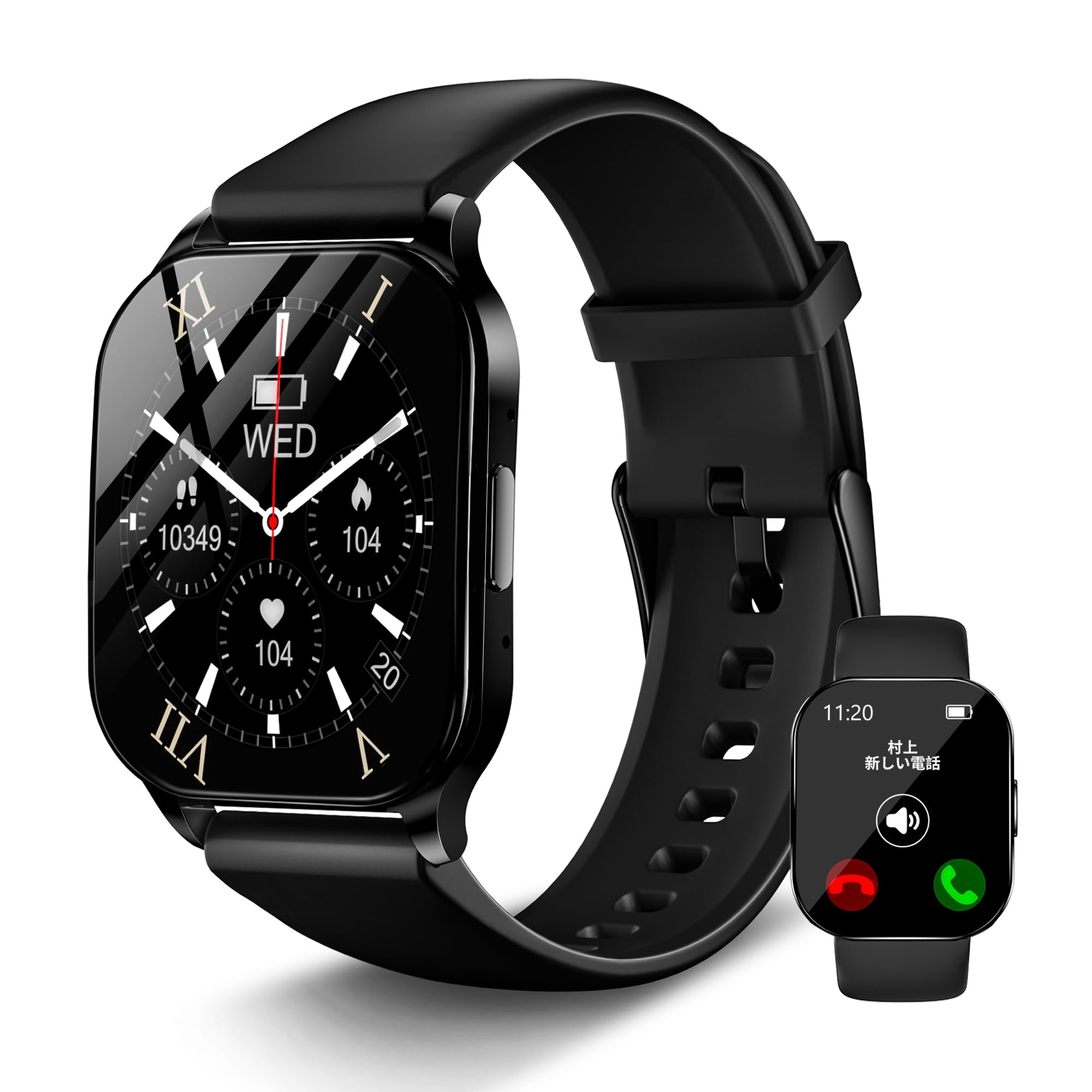 L1 Smart Watch, 2025 Model with ChatGPT & Sensory Game, AI Dial, Continuous Display, 1.5 Hours Charging, AMOLED Display, Smart Watch, Compatible with iPhone/Android, Sleep Management, Bluetooth
