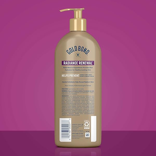 GOLD BOND RADIANCE RENEWAL HYDRATING LOTION, 20 OZ., FOR VISIBLY DRY SKIN, FAMILY SIZE