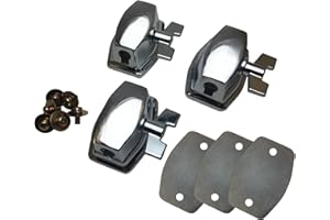 ROSS DRUMHEADS Tom/Floor Tom Leg Mount Bracket ROSS Percussion (3 Pack, Chrome)