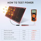 DOKIO 100W Foldable Monocrystalline Solar Panel Kit with 10A Controller view 7