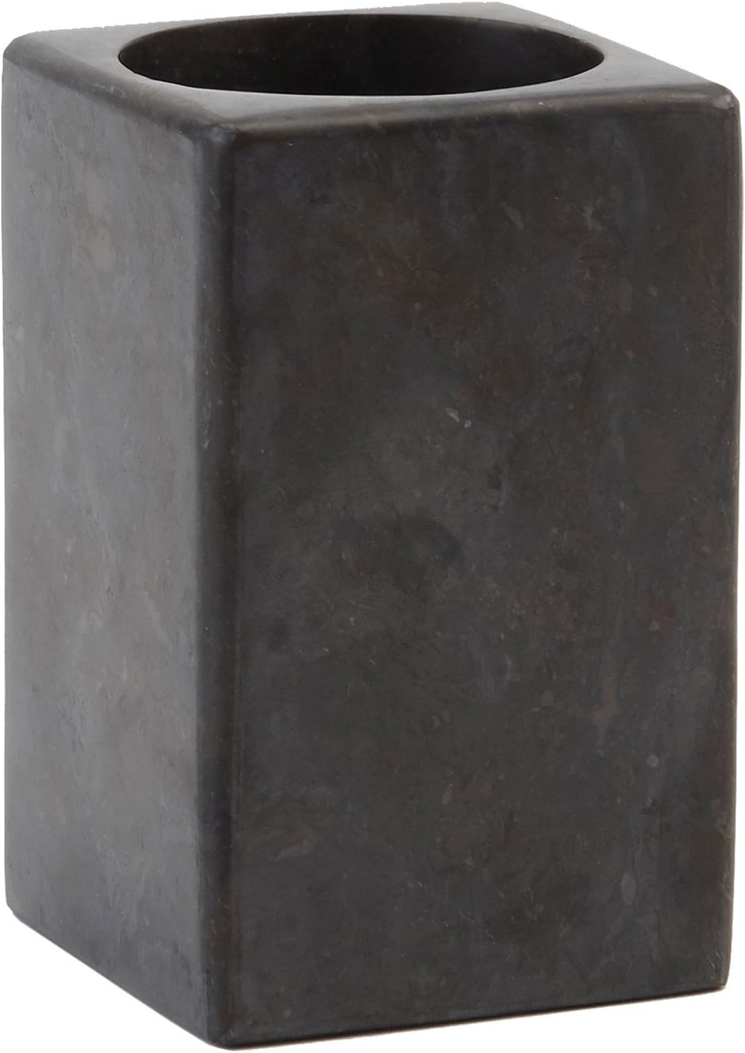 Nova Bath Collection Hammam Dark Gray Marble Bathroom Toothbrush Holder Standing Toothpaste Tumbler