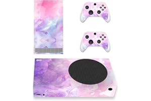 PlayVital Pink Watercolor Custom Vinyl Skins for Xbox Core Wireless Controller, Wrap Decal Cover Stickers for Xbox Series S Console Controller