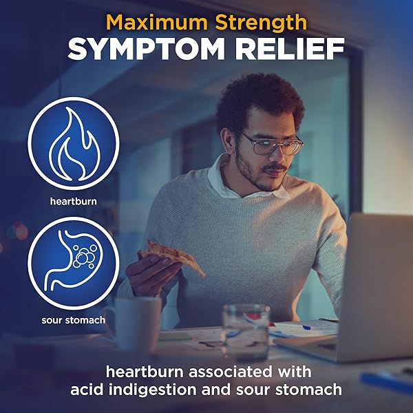 AMAZON BASIC CARE MAXIMUM STRENGTH FAMOTIDINE 20MG TABLETS, 90 COUNT, HEARTBURN PREVENTION