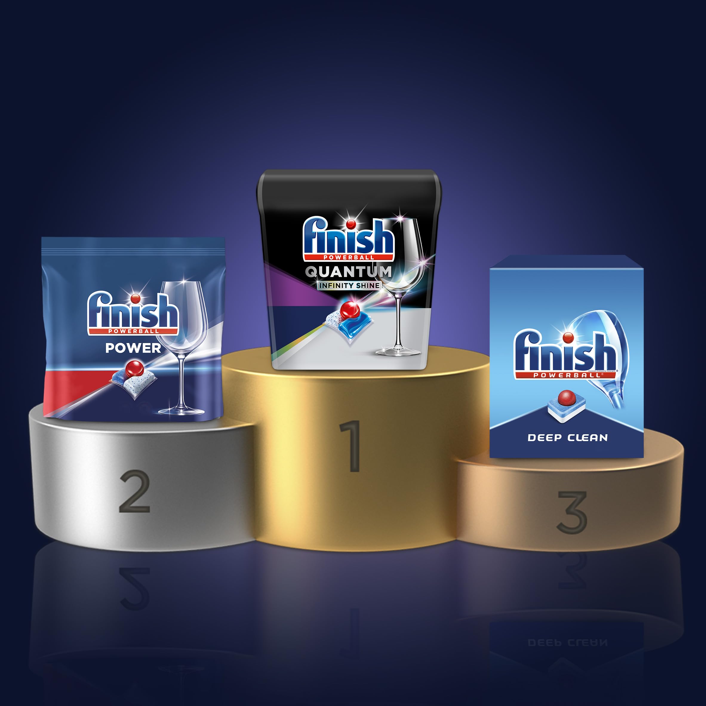 Finish Quantum Infinity Shine 70 Count Dishwasher Detergent