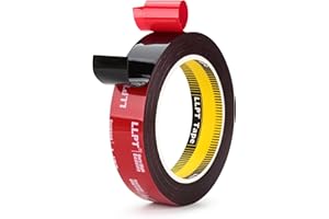 LLPT Double Sided Tape Heavy Duty Mounting Tape 16.5Ft x 1" Acrylic Foam 2 Sided Adhesive Tape Waterproof Double Stick Tape D