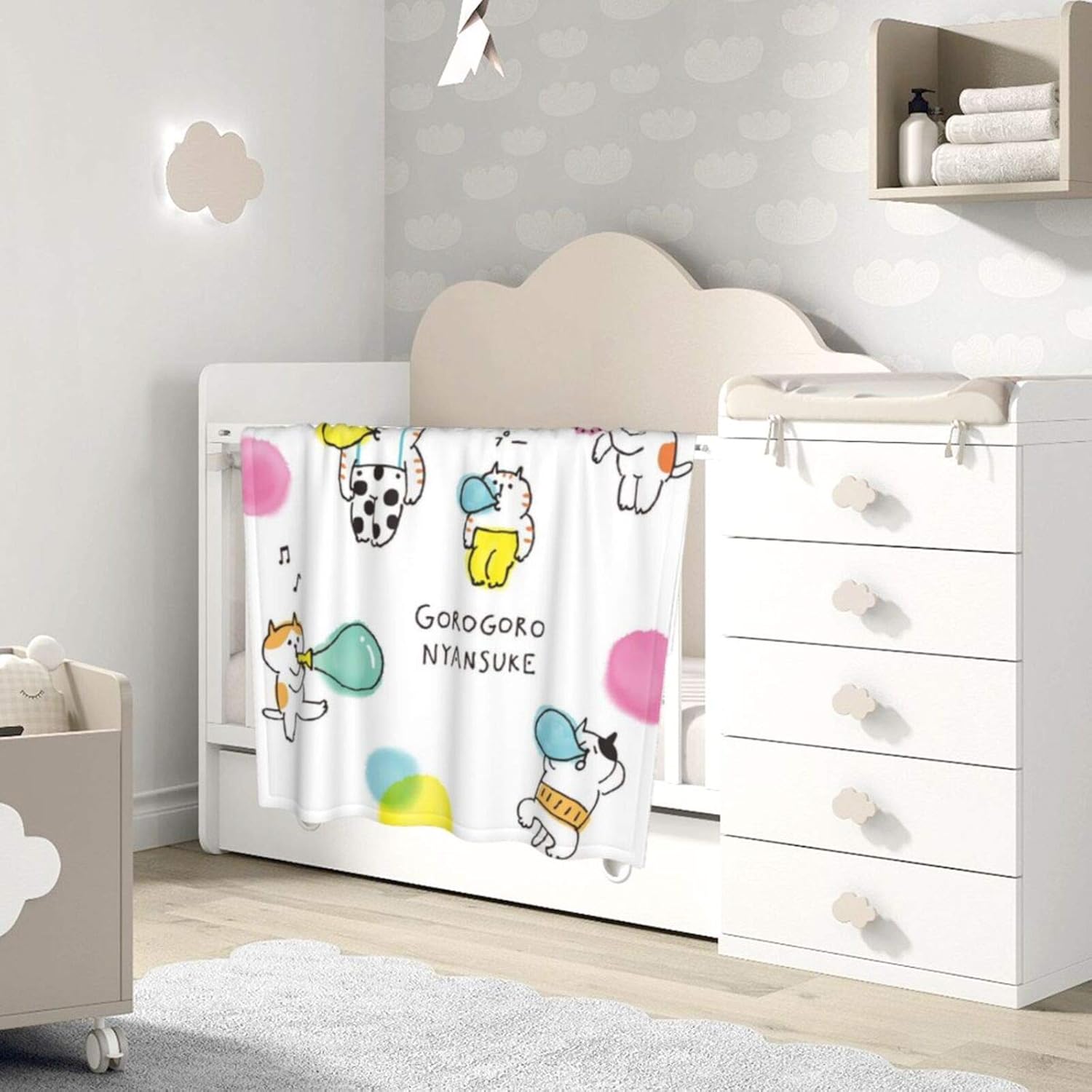 Amazon Co Jp ごろごろにゃんすけ ブランケット 毛布 ひざ掛け おくるみ タオルケット こども 洗える バスタオル Zarker柔らかい 布団 男 女 赤ちゃん 車内 お昼寝 ふわふわ 人気 おしゃれ ホーム キッチン