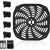 Air Fryer Grill Pan Plate for Gourmia GAF798 GAF716 7QT Replacement Tray | 8.9x8.9in Square Air Fryer Tray Grill Pan Accessories Replacement Parts Compatible with Gourmia GAF798 GAF716