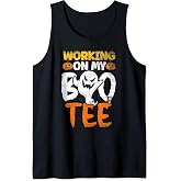 Working on My Boo Tee Halloween Workout Weightlifting Tank Top