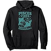 Pisces Sign Of Zodiac Cute For Kids and Women Pullover Hoodie