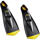 TYR Flexfins 2.0 - Unisex Natural Rubber Fins for Swim Training | Long Blade Design | 100% Natural Rubber | Comfort Fit | Color-Coded Sizing | Leg Strength &amp; Foot Flexibility