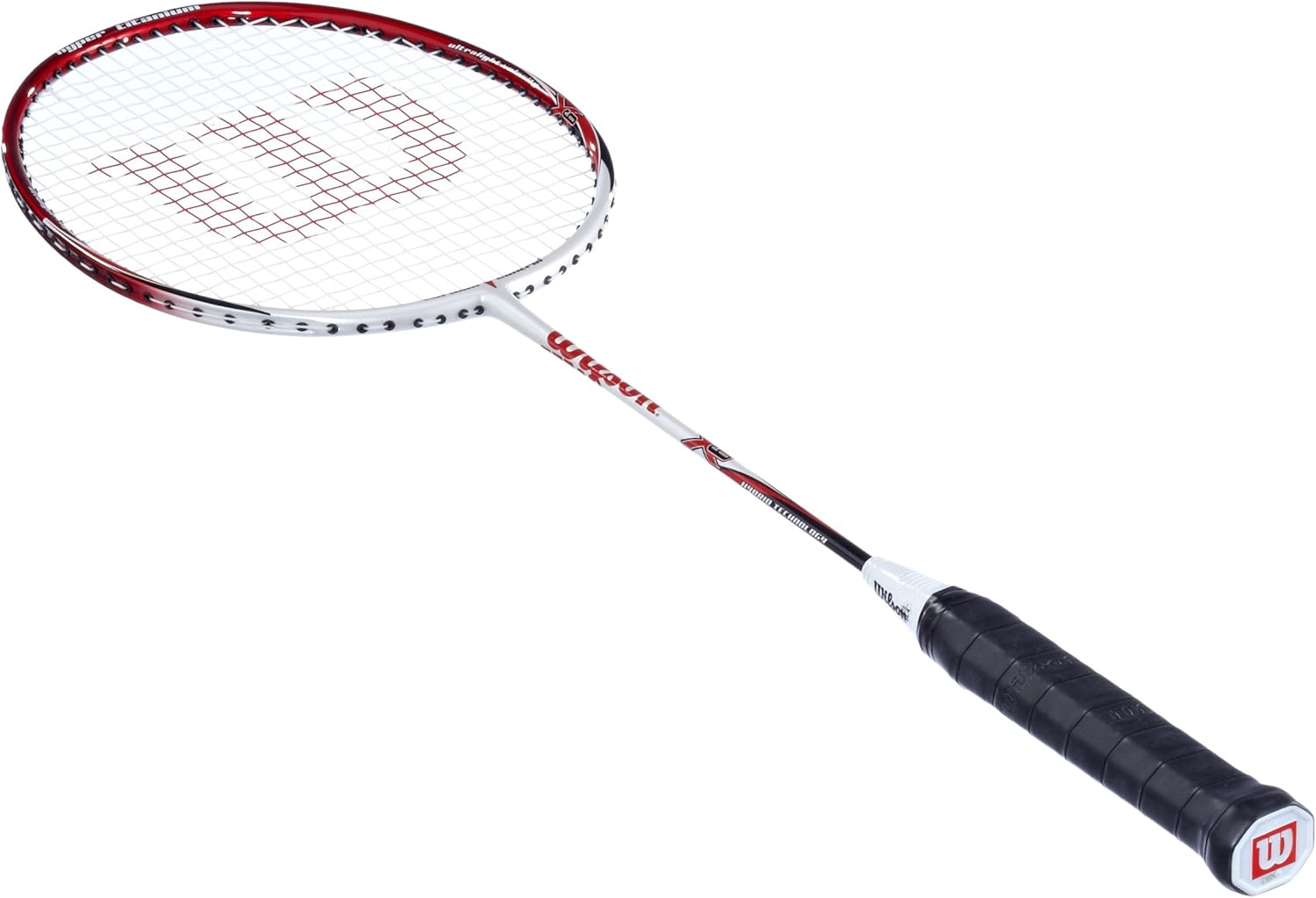 Wilson Hyper Ti X6 Badminton Racket red/white Amazon.co.uk Sports