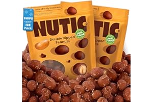 Nutic Milk Chocolate Covered Peanuts - 2 Lb. Double Dipped Premium Gourmet Milk Chocolate Peanuts Perfect for Snacks & Gifts, Made in USA - (Pack of 1)