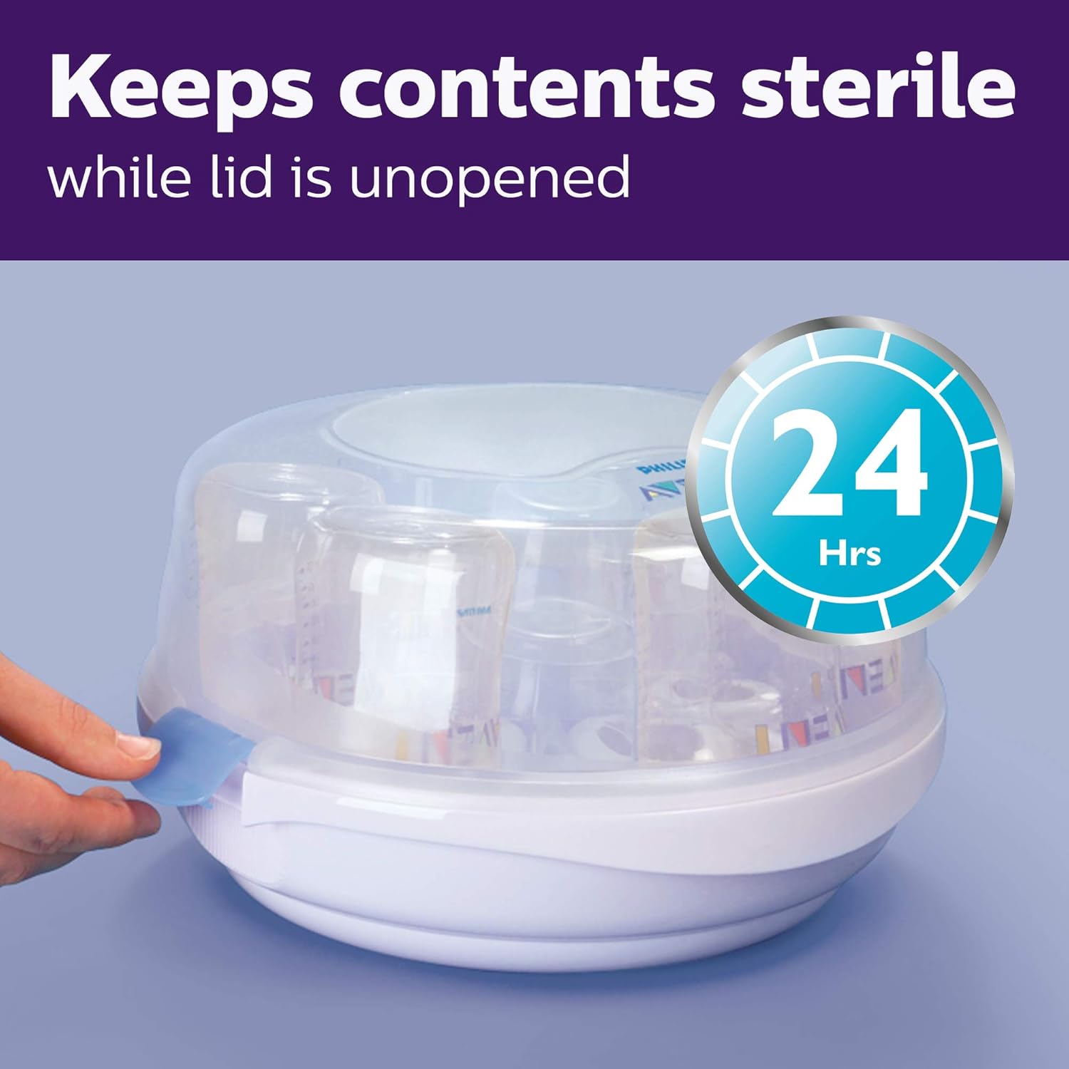 Philips Avent Microwave Steam Sterilizer for Baby Bottles, Pacifiers, Cups and More : Baby Bottle Sterilizers : Baby