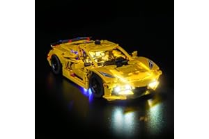 LocoLee Light kit Compatible with Lego 42205 Chevrolet Corvette Stingray - No Model Only Light, LED Lighting Accessories Compatible with Lego Chevy Corvette Stingray 42205