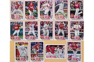 Cincinnati Reds 2023 Topps Complete 21 Card Team Set with 4 Rookie and 2 Future Stars Cards Plus Joey Votto and Others