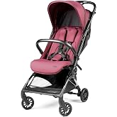 PEG Volo, Ultra Lightweight Carry-On Compliant Travel Stroller, Malva | Ultra Lightweight , Adjustable Features &amp; Reclining Seat - Designed for Everyday Comfort from Newborn to 50lbs