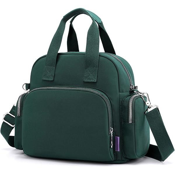 LYANYAN Bolsos Cruzados De Nailon Para Mujer, Impermeables, Con Múltiples Bolsillos, Bolsa De Mensajero, Bolso Casual Con Asa Superior (morado), Azul