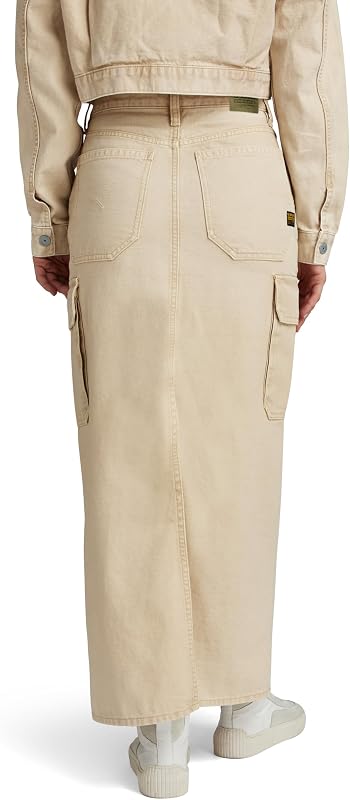 Saia cargo longa Viktoria feminina, bege (areia desbotada pelo sol GD D24386-D491-G553), 29