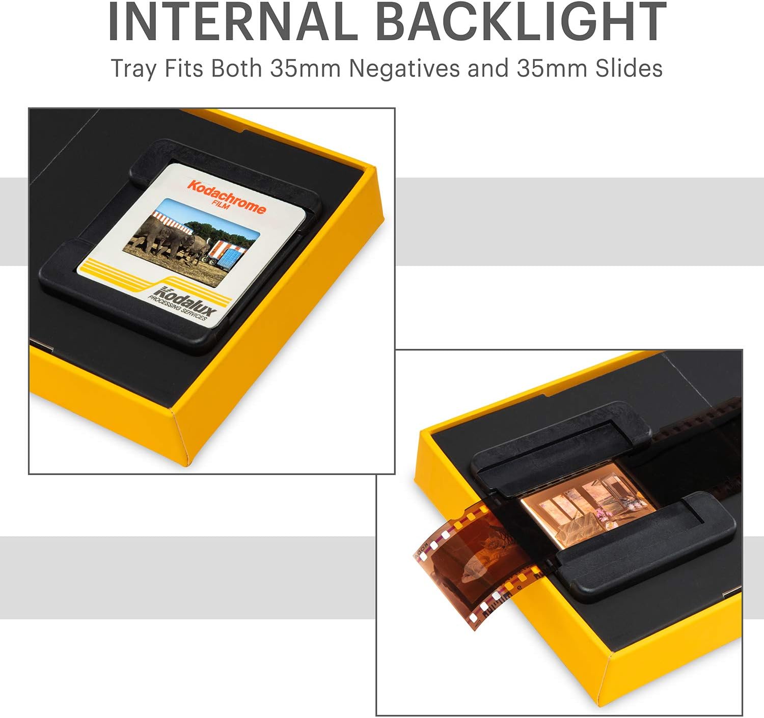 KODAK Mobile Film Scanner - Fun Novelty Scanner Lets You Scan and Play with Old 35mm Films & Slides Using Your Smartphone Camera - Cardboard Platform & Eco-Friendly Toy LED Backlight: Electronics