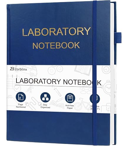 BookFactory® Black A4 Engineering Notebook, 168 Pages, Black Cover...