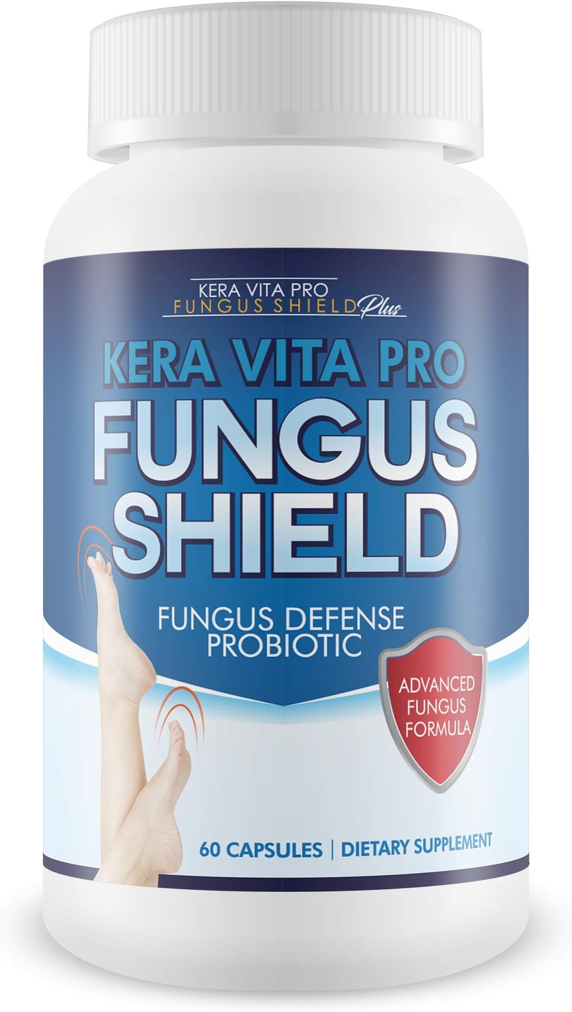 Fungus Shield - Fungus Defense Probiotic - Probiotic Fungus Inhibitor - Eliminate Toe Fungus Naturally and Safely by Fighting Off Invaders from The Inside Out - by Kera Vita Pro