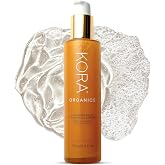 KORA Organics Turmeric Glow Foaming Facial Cleanser, Gentle Non-Drying Turmeric Face Wash with Aloe Vera &amp; Noni Fruit Extract for Radiant Looking Skin, Cruelty Free Gel Cleanser, 5.0 fl oz, 150 ml