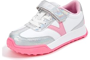 LUCKY STEP Kids Sneakers for Girls Boys Colorful Storybook Lightweight Running Shoes Hook and Loop Walking Anti-Slip Casual Shoes Athletic Unisex-Child Toddler