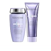 Kerastase Blond Absolu Purple Shampoo &amp; Conditioner &ndash; For Lightened Hair | Ultra-violet, hydrates, neutralizes brassy and yellow undertones, hyaluronic acid