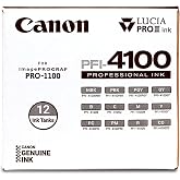Canon PFI-4100 12 Color Pack Compatible to imagePROGRAF PRO-1100 Printer