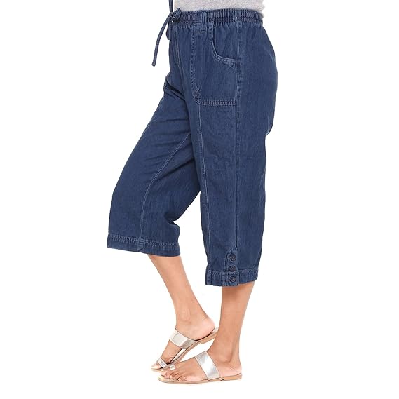 women's loose fit capris