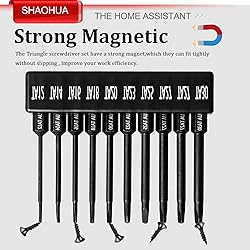 S2 Steel Triangle Drill Bit Set - 10 Pcs, Sizes
