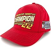 Checkered Flag Sports Joey Logano 2024 NASCAR Cup Series Champ #22 Number NASCAR Hat Red
