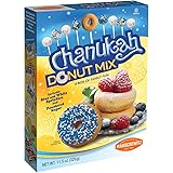 Hanukkah Donut Mix - Includes Blue and White Sprinkles and Powdered Sugar, Fun Chanukah Activity for the Whole Family!