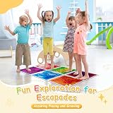 Art3d Colorful Liquid Sensory Floor Tiles 11.8 x 11.8 6 pcs view 3
