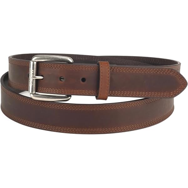 Saint Laurent Cintura con fibbia quadrata marrone | MODES