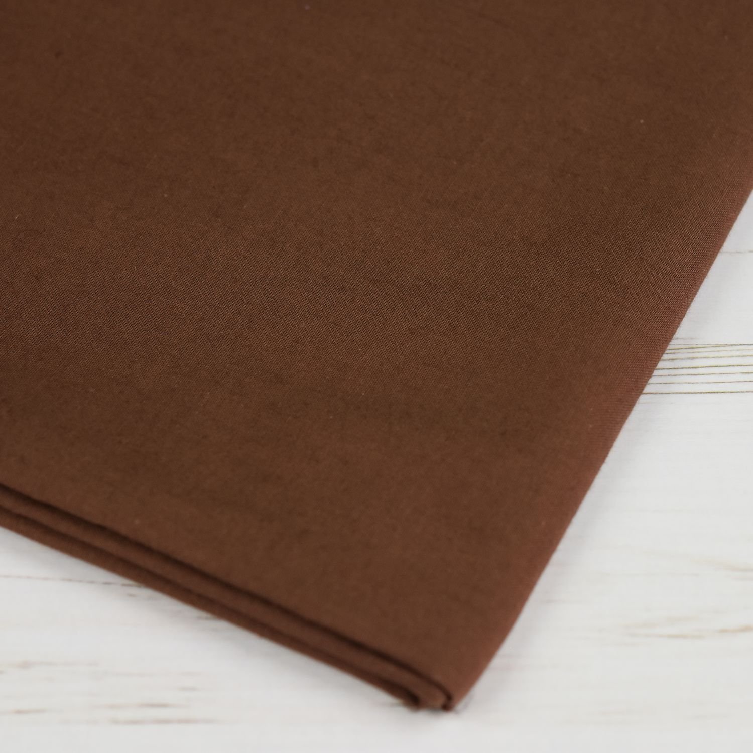Plain Extra Wide Chocolate Brown 100 Cotton Craft Sheeting Fabric 60