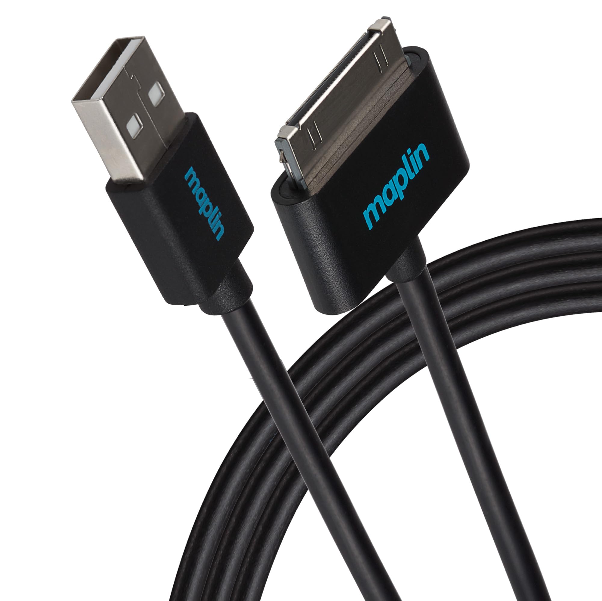 Maplin 30 Pin Samsung Connector to USB-A Cable, 1.5m