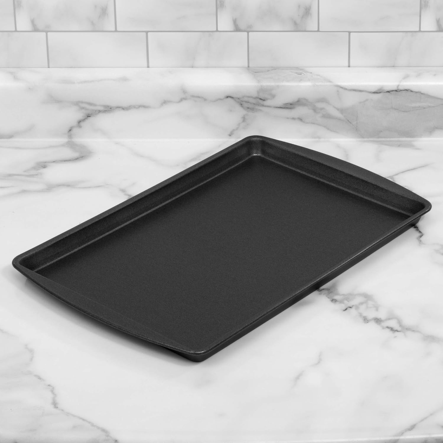 G & S Metal Products Company ProBake Teflon Xtra Nonstick Cookie Sheet Baking Pan, 15.5"x10.2"x2.1", Gray: Kitchen & Dining