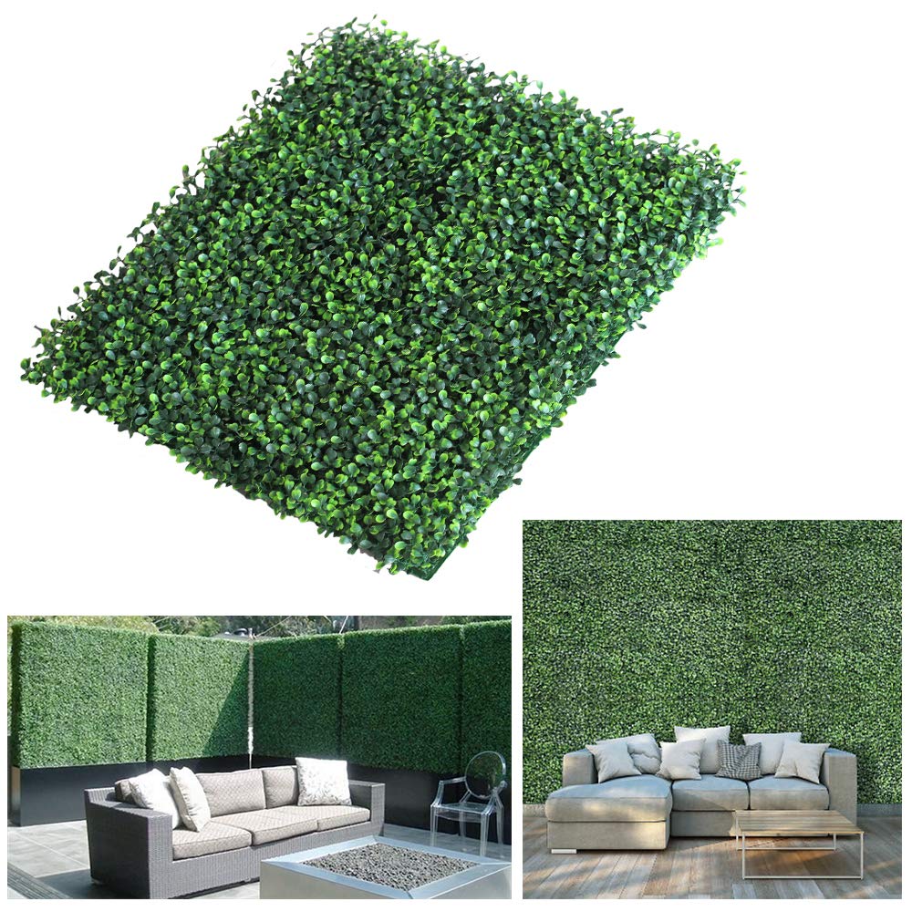 LITA Realistic & Thick Artificial Hedge Boxwood Fence Privacy Screen