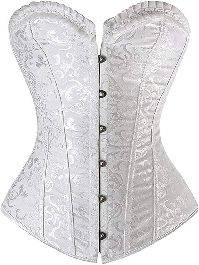 Ladies Young Fashion Corsets Elegant Retro Solid Color Body Fashion