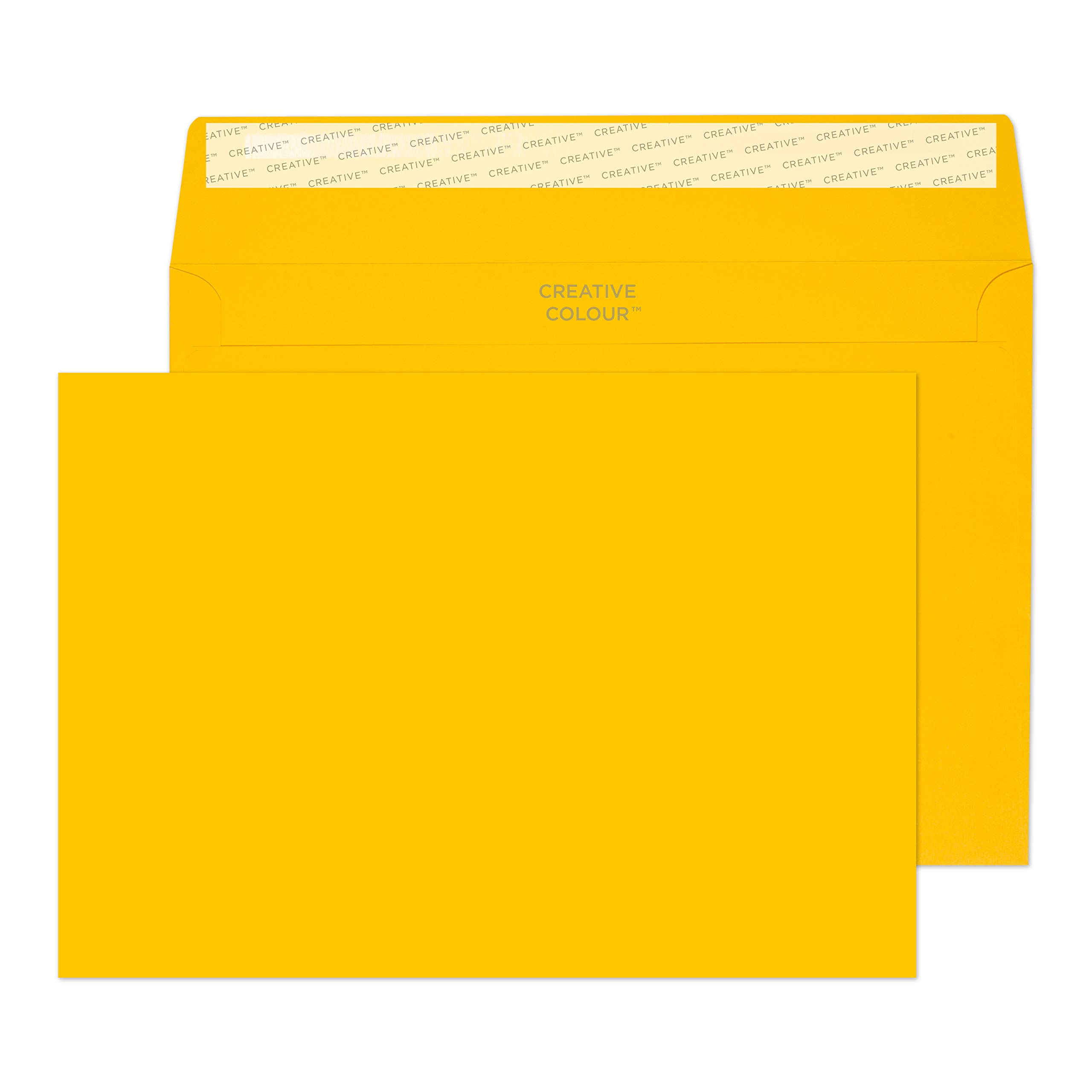 Blake Creative Colour C5 162 x 229 mm 120 gsm Peel and Seal Wallet Envelopes (45304) Egg Yellow - Pack of 25 — image 1