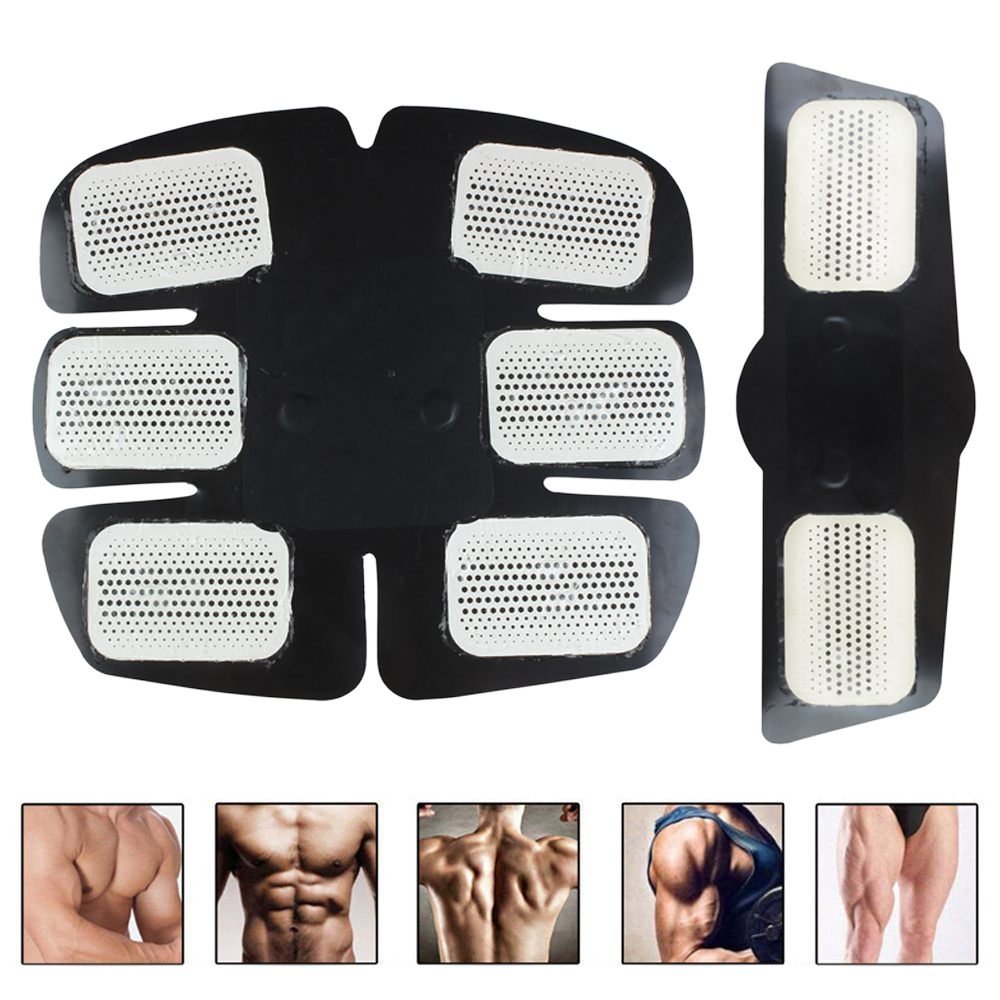 wivarra Elettrostimolatore Muscolare Trainer EMS Tonificante Cintura Addominale Muscle Toner Elettronico per Addome Gambe Braccio Vita Portatile senza Fili 10 Intensità