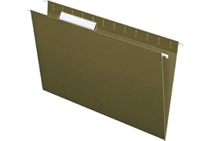 Pendaflex Essentials Hanging Folders, 25 Per Box, 1/3 Cut, Legal, Green (81621)