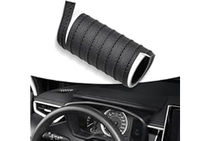Miytsya 1 PC Car Interior Trim Strip, 6.5Ft Door Gap Instrument Panel Gap Filler Strip, DIY Flexible Leather Line Interior Molding Strip, Universal Advanced Modified Supplies for Most Cars (Black)