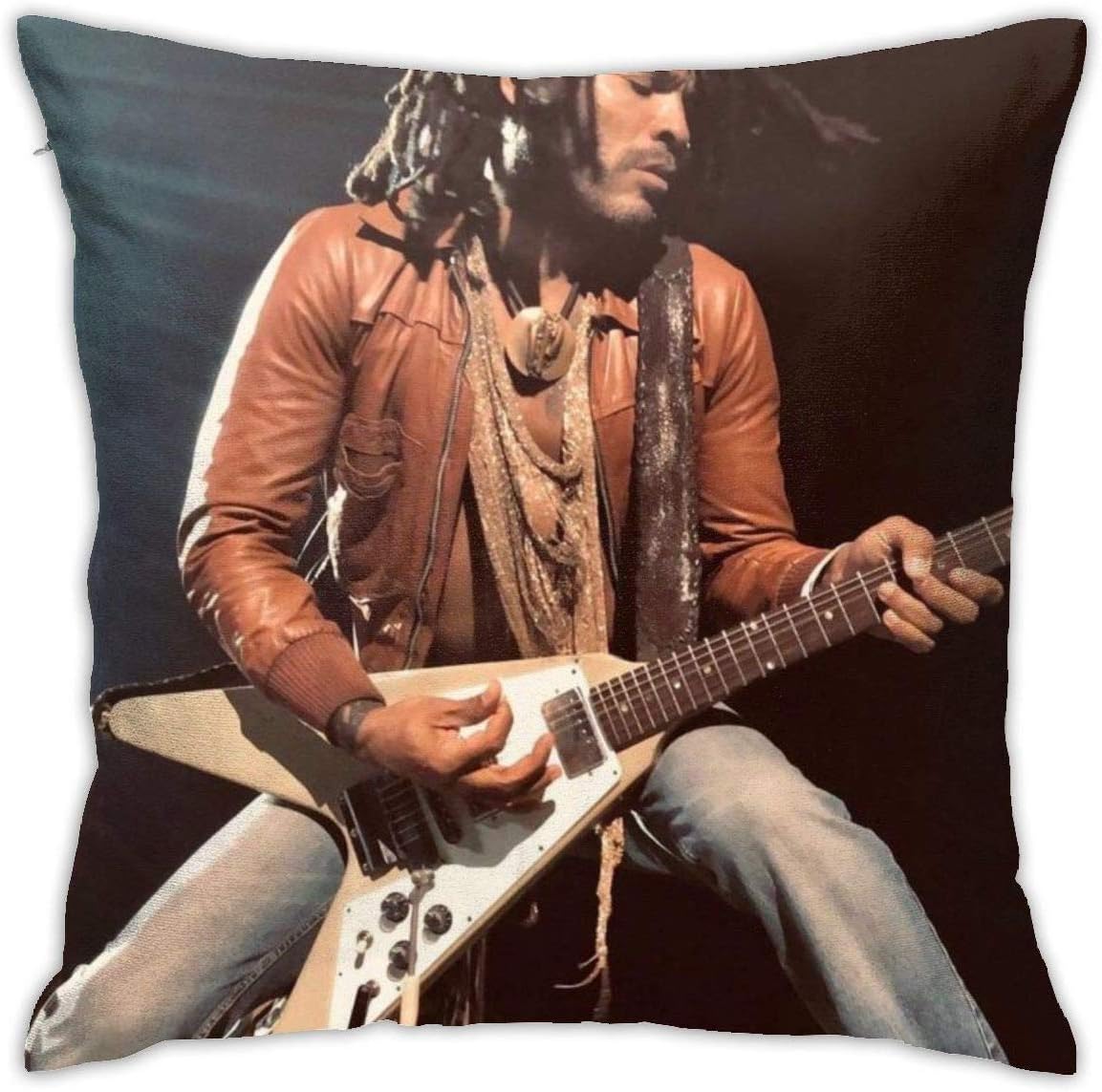 Lucky Girlfriend Lenny Kravitz Schlafzimmer Wohnzimmer Zimmer Sofa Einfache Kissenbezug 18inch18inch Amazon De Kuche Haushalt