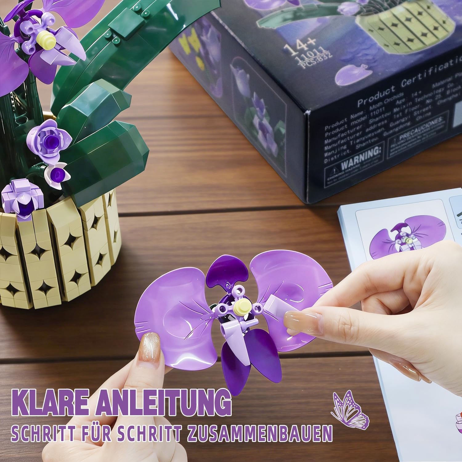 Klemmbausteine Blumen Orchidee Bausteine Pflanzen Orchideen Blumen 3